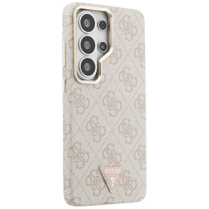 MagSafe Case for Samsung Galaxy S26 Ultra S948, Guess, 4G Triangle Logo, Pink