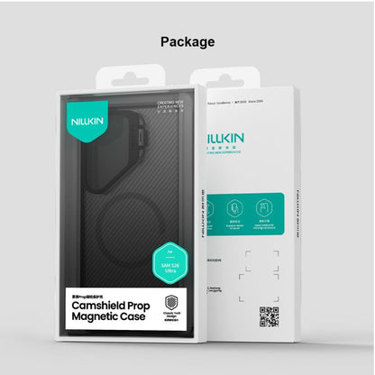 MagSafe Case for Samsung Galaxy S26 Ultra S948, Nillkin, CamShield Prop, Transparent Black