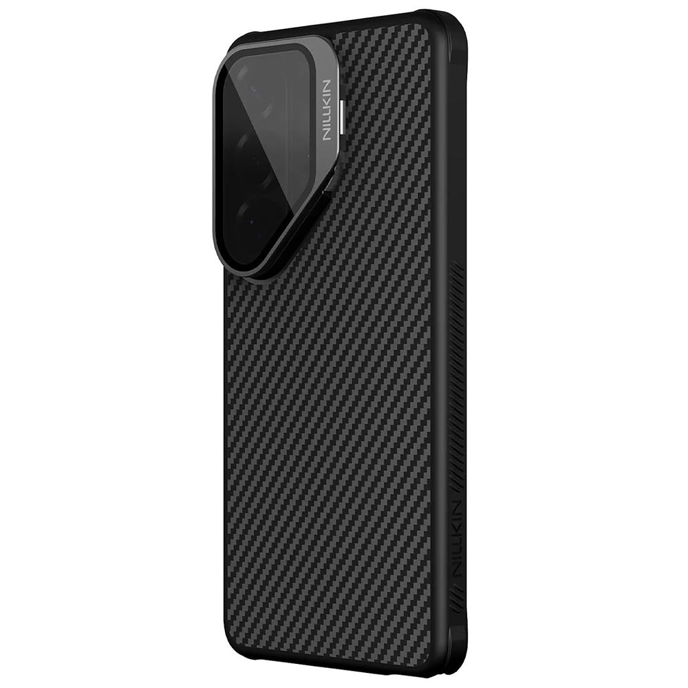 MagSafe Case for Samsung Galaxy S26 Ultra S948, Nillkin, CarboProp with Transparent Black Lens Cover, Black