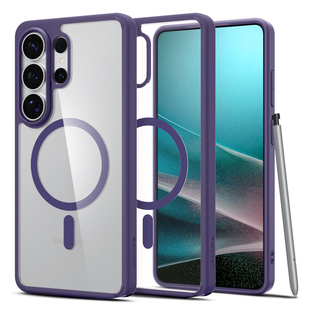 MagSafe Case for Samsung Galaxy S26 Ultra S948, Spigen, Ultra Hybrid, Dark Purple ACS11208