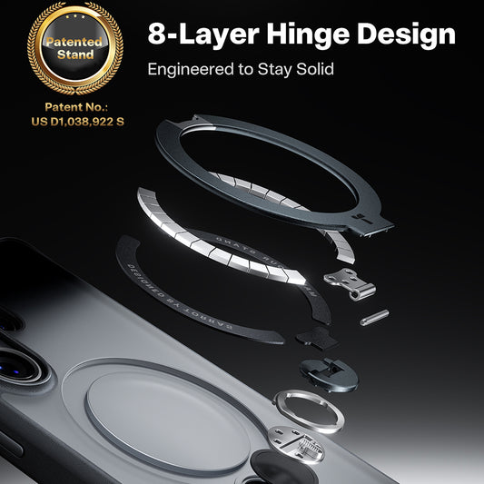 MagSafe Case for Samsung Galaxy S26 Ultra, Torras, Ostand Spin, Black