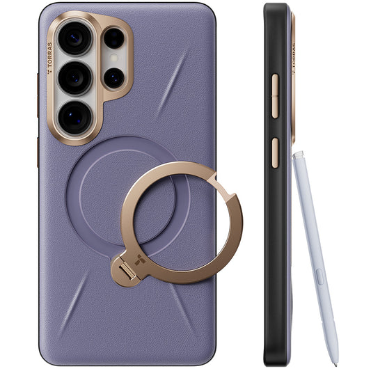 MagSafe Case for Samsung Galaxy S26 Ultra, Torras, QPRO Leather, Purple