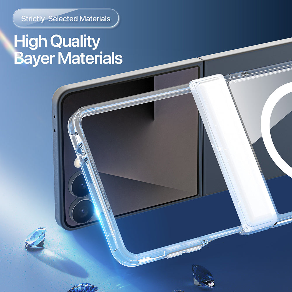 MagSafe Case for Samsung Galaxy Z Flip8 F776, DUX DUCIS, Clear, Transparent