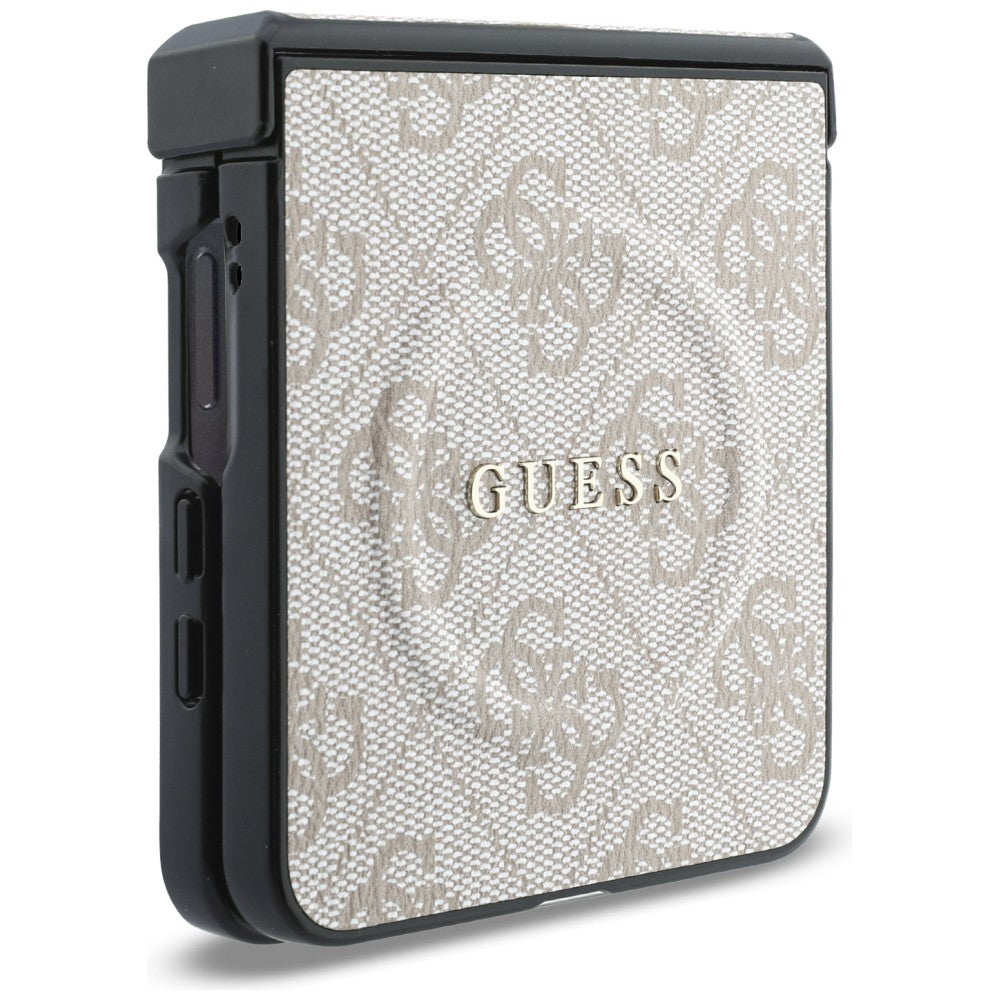 MagSafe Case for Samsung Galaxy Z Flip8 F776, Guess, 4G Leather Classic, Pink