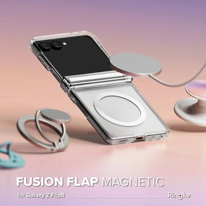 MagSafe Case for Samsung Galaxy Z Flip8 F776, Ringke, Fusion Flap, Transparent