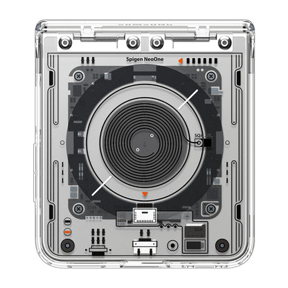 MagSafe Case for Samsung Galaxy Z Flip8 F776, Spigen, Ultra Hybrid Pro Neo One, Transparent ACS11525