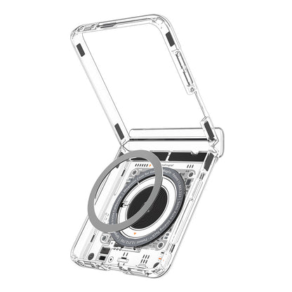 MagSafe Case for Samsung Galaxy Z Flip8 F776, Spigen, Ultra Hybrid Pro Neo One, Transparent ACS11525