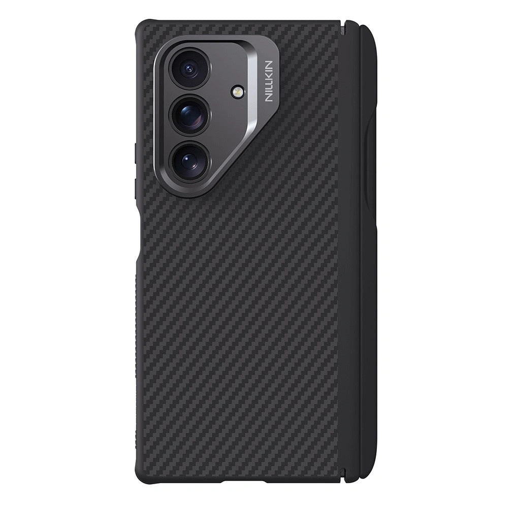 MagSafe Case for Samsung Galaxy Z Fold7 F966, Nillkin, CarboProp with Camera Cutout and S-Pen Holder, Black