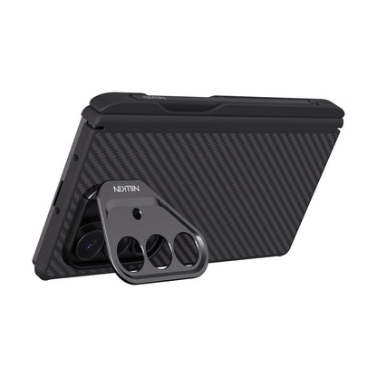 MagSafe Case for Samsung Galaxy Z Fold7 F966, Nillkin, CarboProp with Camera Cutout and S-Pen Holder, Black