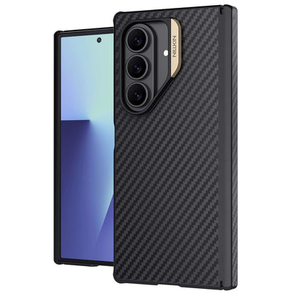 MagSafe Case for Samsung Galaxy Z Fold7 F966, Nillkin, Synthetic Fiber Pro, Black Gold