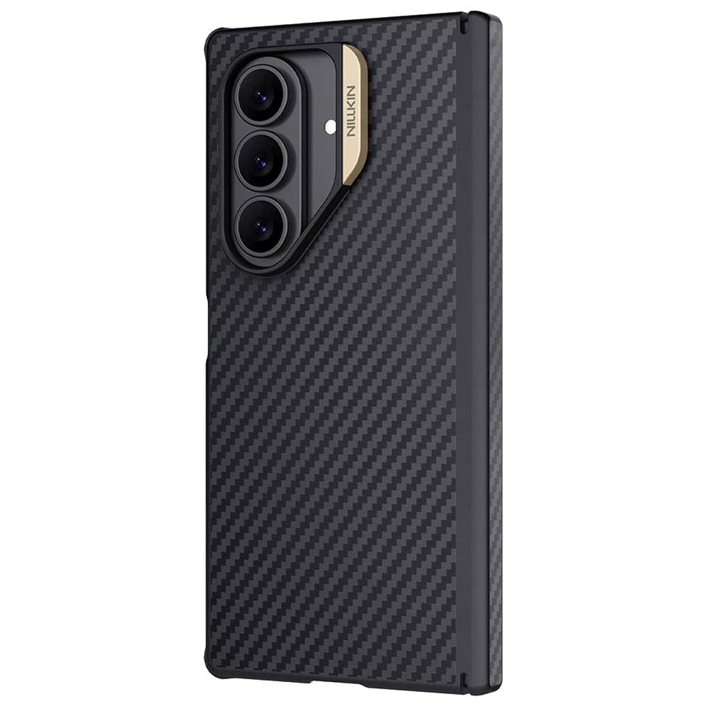 MagSafe Case for Samsung Galaxy Z Fold7 F966, Nillkin, Synthetic Fiber Pro, Black Gold