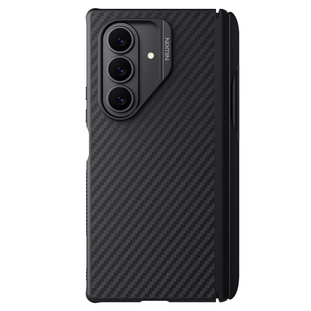 MagSafe Case for Samsung Galaxy Z Fold7 F966, Nillkin, Synthetic Fiber Pro with S-Pen Holder, Black