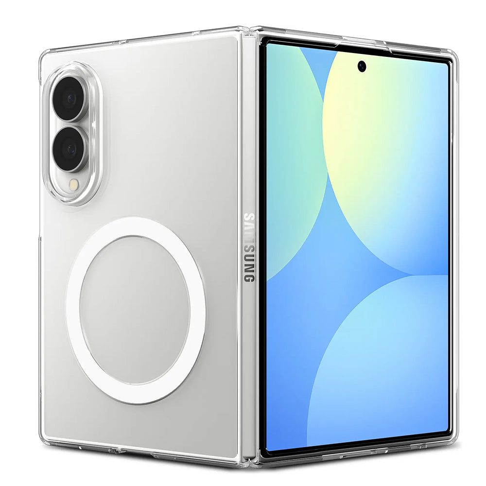 MagSafe Case for Samsung Galaxy Z Fold8 F971, Spigen, Air Skin, Clear White ACS11952