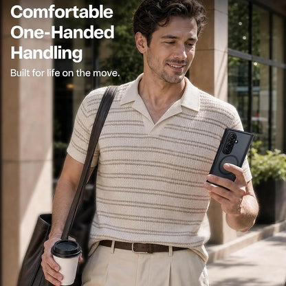 MagSafe Case for Samsung Galaxy Z Fold8 Ultra F976, Torras, Guardian, Black