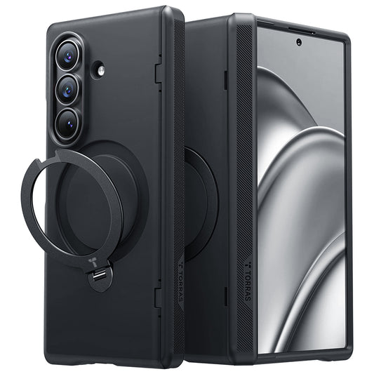 MagSafe Case for Samsung Galaxy Z Fold8 Ultra F976, Torras, Ostand Q3 Spin, Black