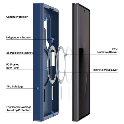 MagSafe Case for Samsung Galaxy Z Fold8 Ultra F976 / Z Fold7 F966, DUX DUCIS, Yind, Black