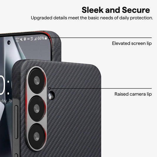MagSafe Case for Xiaomi 17 Ultra, Techsuit, Aramid Fiber, Black