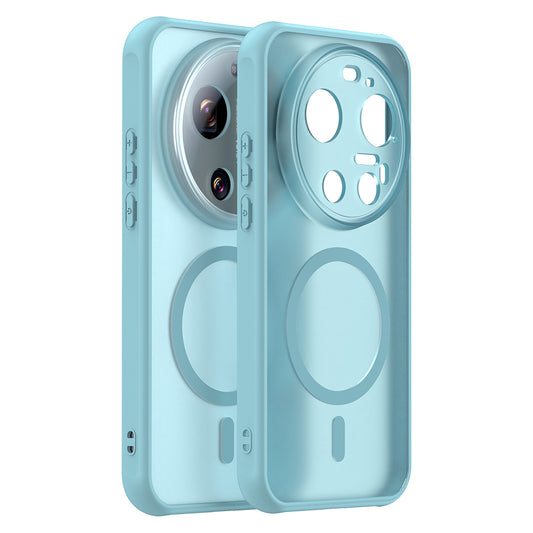 MagSafe Case for Xiaomi 17 Ultra, Techsuit, HaloFrost II, Light Green