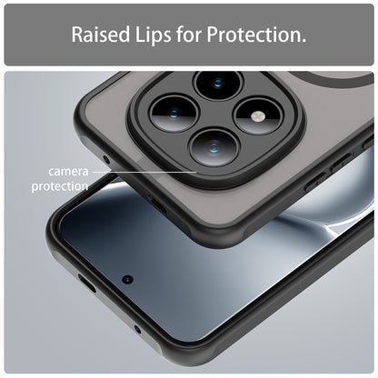 MagSafe Case for Xiaomi Poco M8 Pro / Redmi Note 15 Pro+ 5G, Techsuit, HaloFrost II, Black