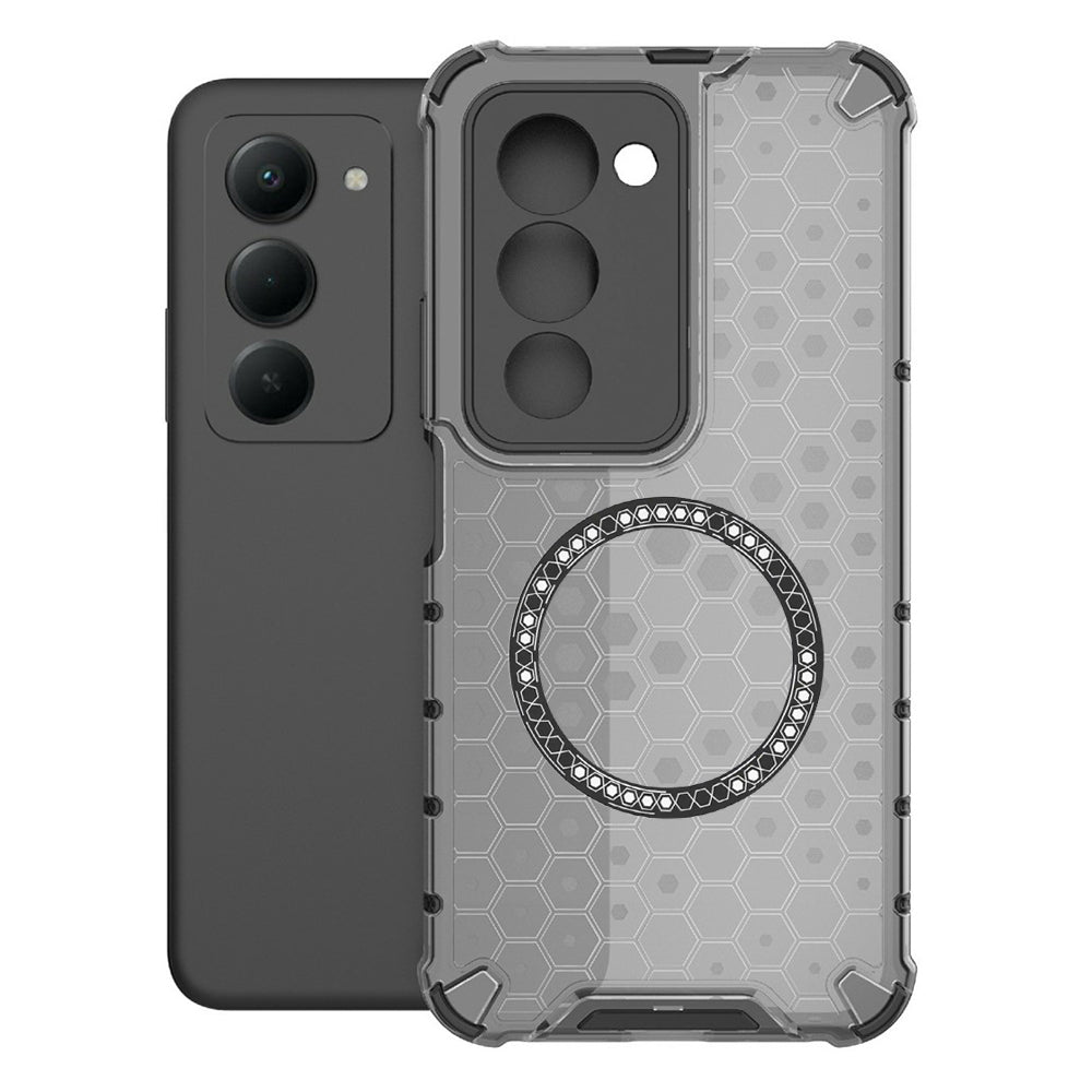 MagSafe Case for Xiaomi Redmi 15 5G / 15 4G, Techsuit, HoneyComb Shield, Black