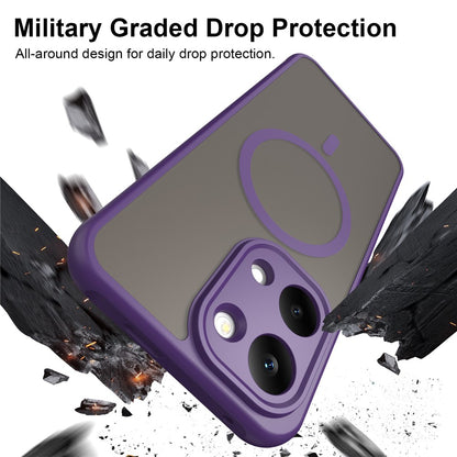 MagSafe Case for Xiaomi Redmi 17 5G / 17 4G, Techsuit, HaloFrost II, Purple