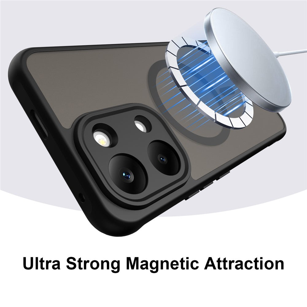 MagSafe Case for Xiaomi Redmi 17 5G / 17 4G, Techsuit, HaloFrost II, Black