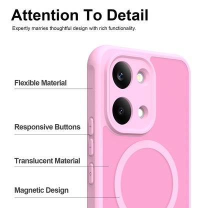 MagSafe Case for Xiaomi Redmi 17 5G / 17 4G, Techsuit, HaloFrost II, Pink