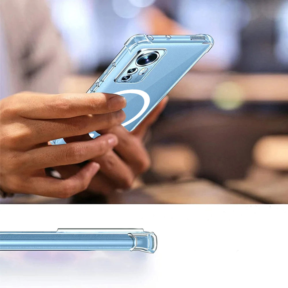 MagSafe Case for Xiaomi Redmi Note 14 4G (Regional), Techsuit, Shockproof, Transparent