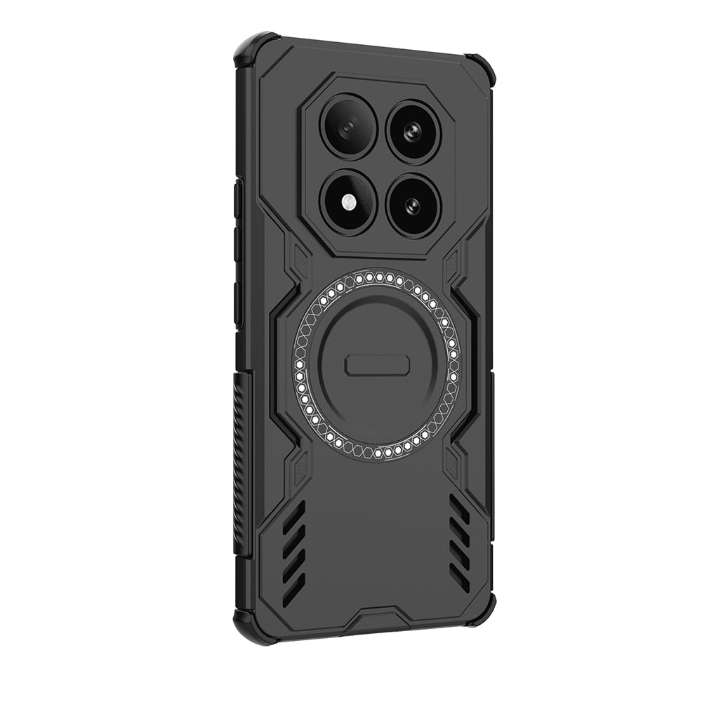 MagSafe Case for Xiaomi Redmi Note 14 Pro 4G, Techsuit, ArmorMag, Black