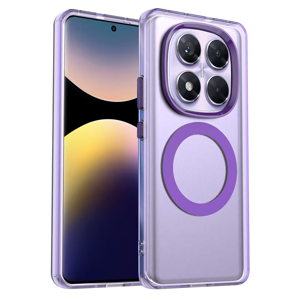 MagSafe Case for Xiaomi Redmi Note 14 Pro 4G, Techsuit, CandyCase, Purple