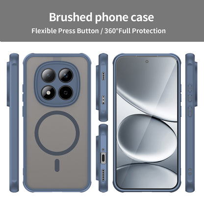 MagSafe Case for Xiaomi Redmi Note 15 Pro 5G, Techsuit, HaloFrost II, Navy Blue