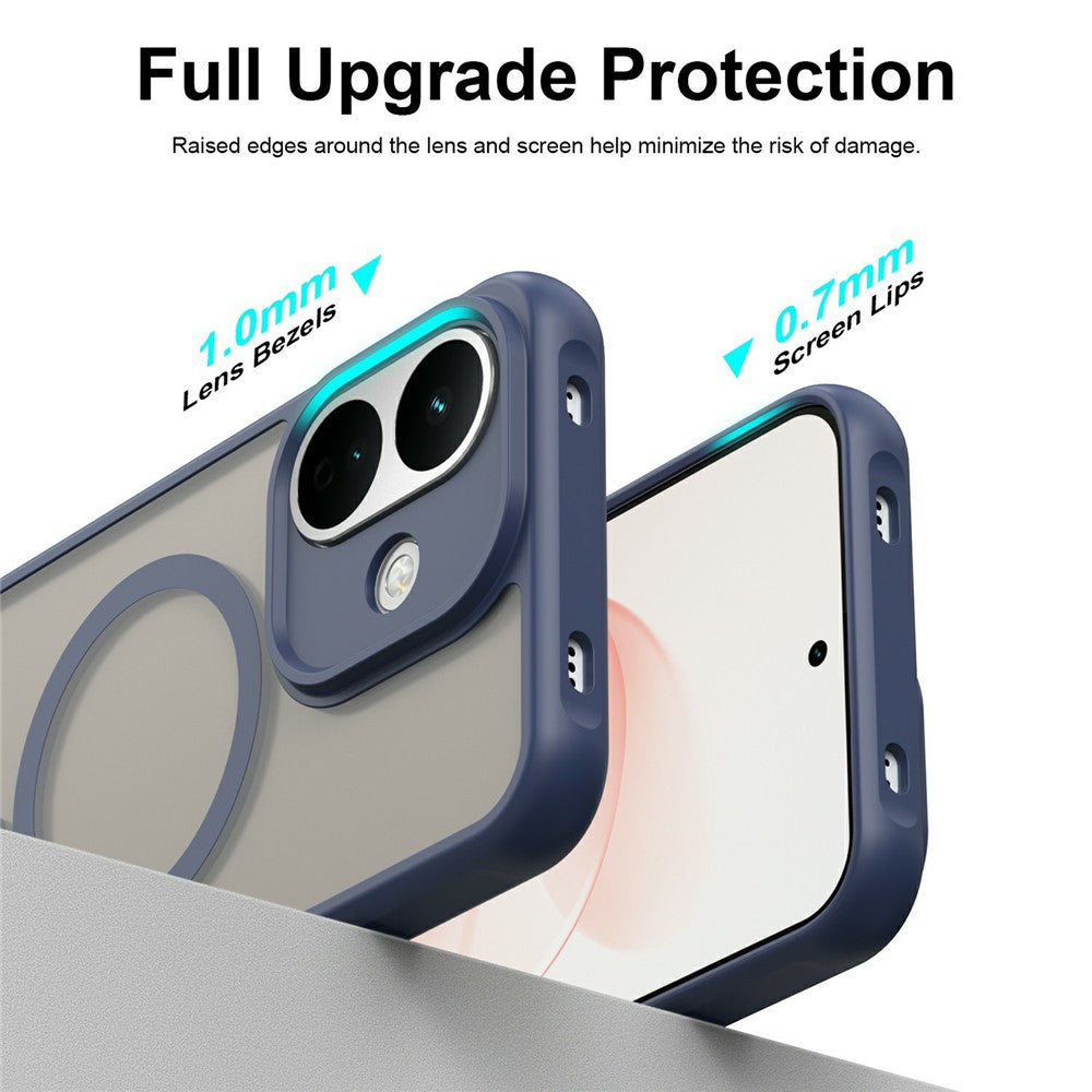 MagSafe Case for Xiaomi Redmi Note 17 Pro, Techsuit, HaloFrost II, Navy Blue
