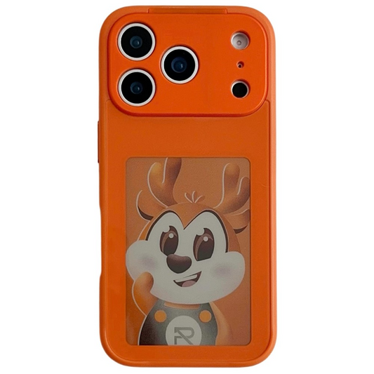 Case for Apple iPhone 17 Pro Max, OEM, Customized E-Ink Display, Orange
