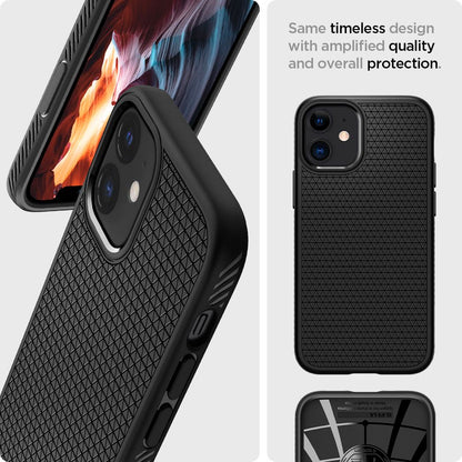 Case for Apple iPhone 12 / 12 Pro, Spigen, Liquid Air, Black
