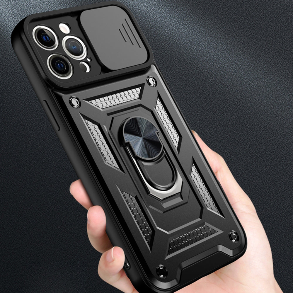 Case for Apple iPhone 12 Pro Max, Techsuit, CamShield, Black