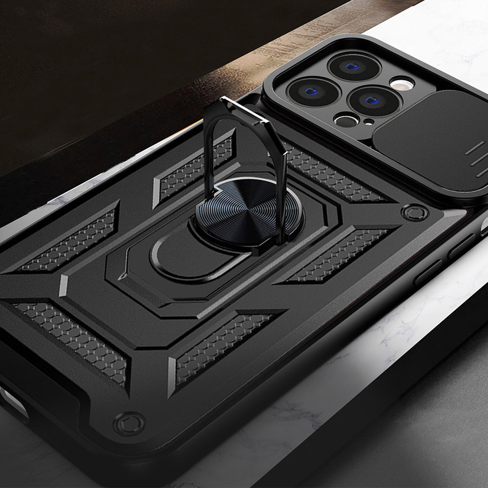 Case for Apple iPhone 13 Pro, Techsuit, CamShield, Black