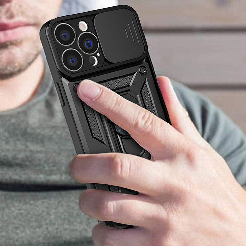 Case for Apple iPhone 13, Techsuit, CamShield, Black