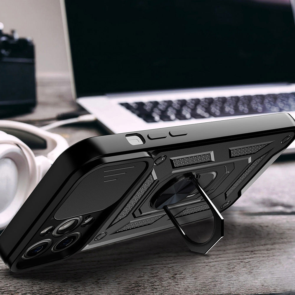 Case for Apple iPhone 13, Techsuit, CamShield, Black
