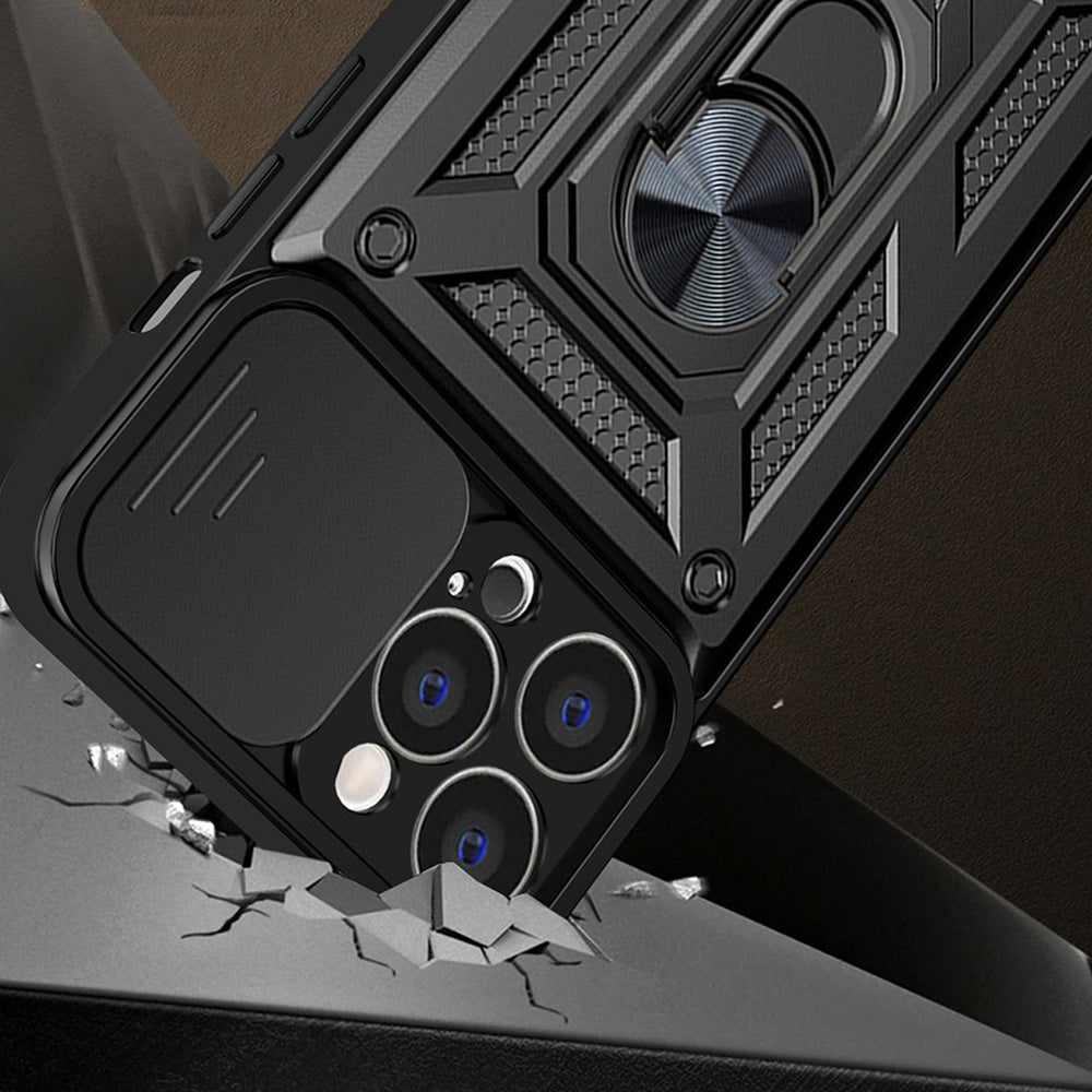 Case for Apple iPhone 13, Techsuit, CamShield, Black