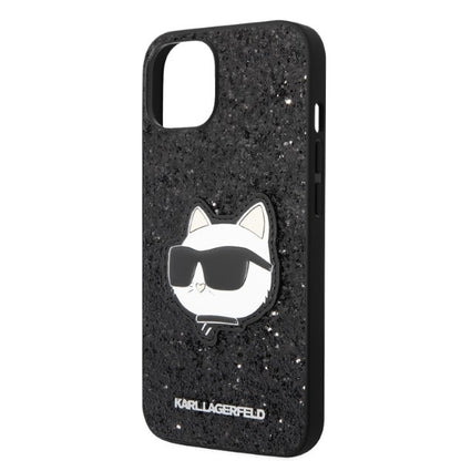 Case for Apple iPhone 14 Plus, Karl Lagerfeld, Glitter Choupette Patch, Black