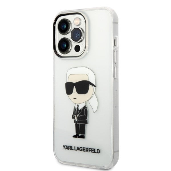 Case for Apple iPhone 14 Pro, Karl Lagerfeld, IML Ikonik NFT, Transparent