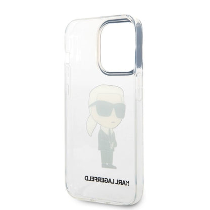 Case for Apple iPhone 14 Pro, Karl Lagerfeld, IML Ikonik NFT, Transparent