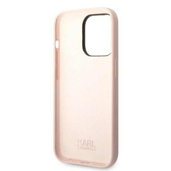 Case for Apple iPhone 14 Pro, Karl Lagerfeld, Ikonik NFT Silicone, Pink