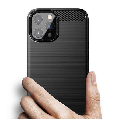 Case for Apple iPhone 14 Pro Max, Techsuit, Carbon, Black