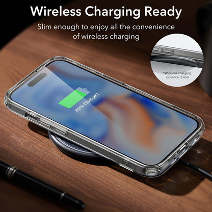 Case for Apple iPhone 15 Plus, ESR, Air Shield Boost Kickstand, Transparent