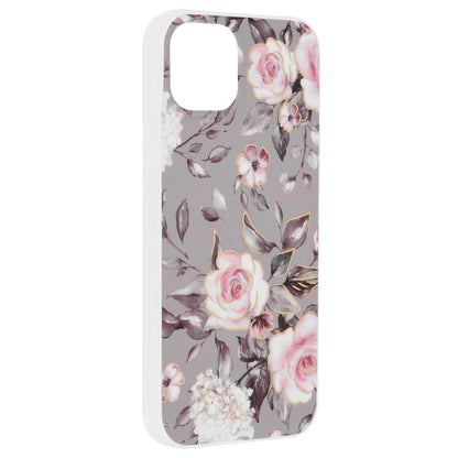 Case for Apple iPhone 15 Plus, Techsuit, Marble, Gray