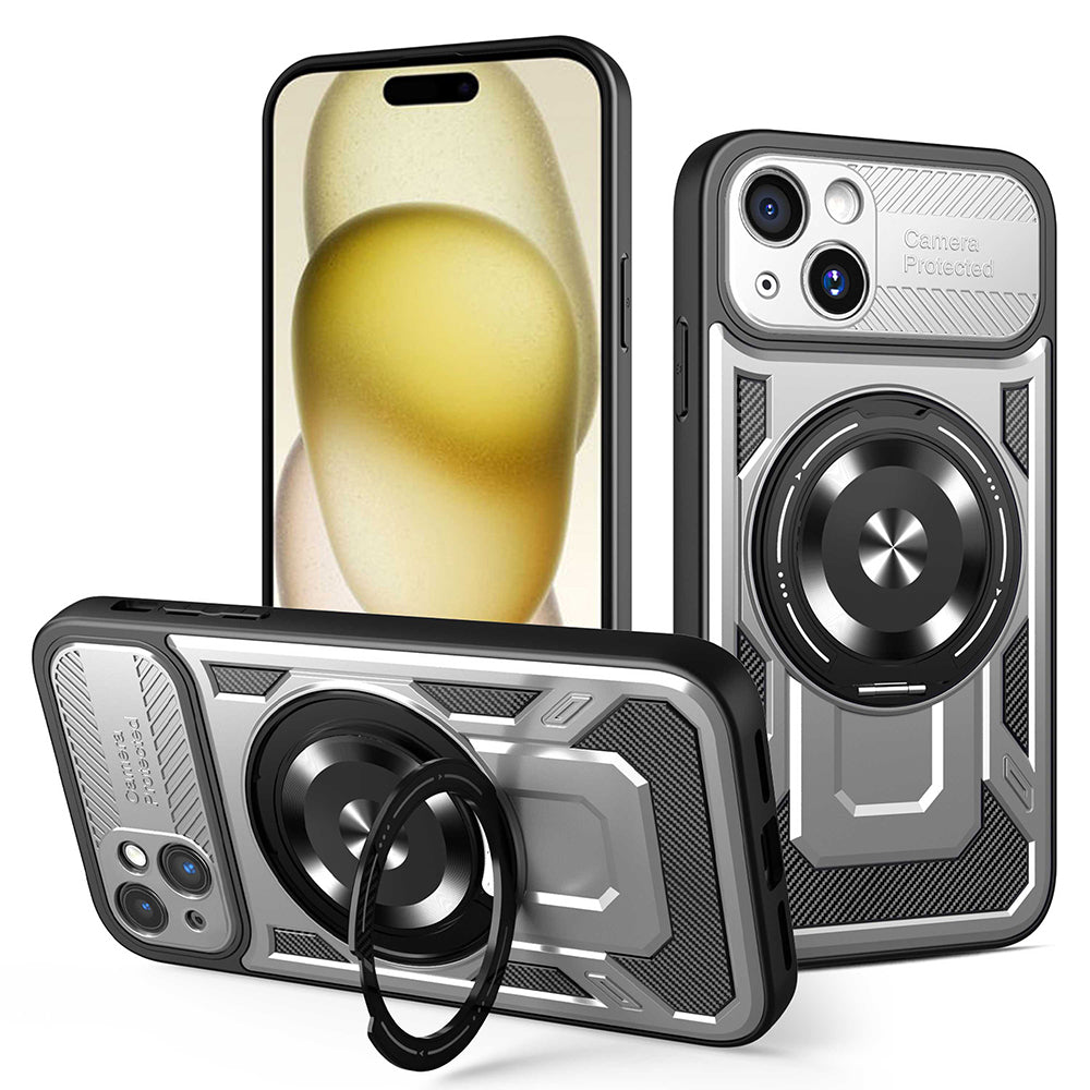 Case for Apple iPhone 15 Plus, Techsuit, RuggedCam, Gray