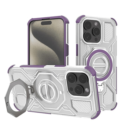 Case for Apple iPhone 15 Pro Max, Techsuit, Carbon Shield Pro, Purple