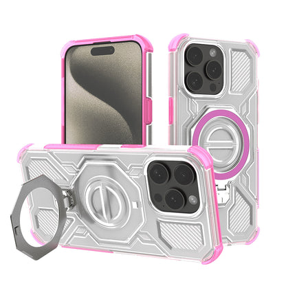 Case for Apple iPhone 15 Pro Max, Techsuit, Carbon Shield Pro, Pink