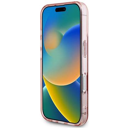 Case for Apple iPhone 16, Karl Lagerfeld, IML Rhinestones Pink Logo, Pink